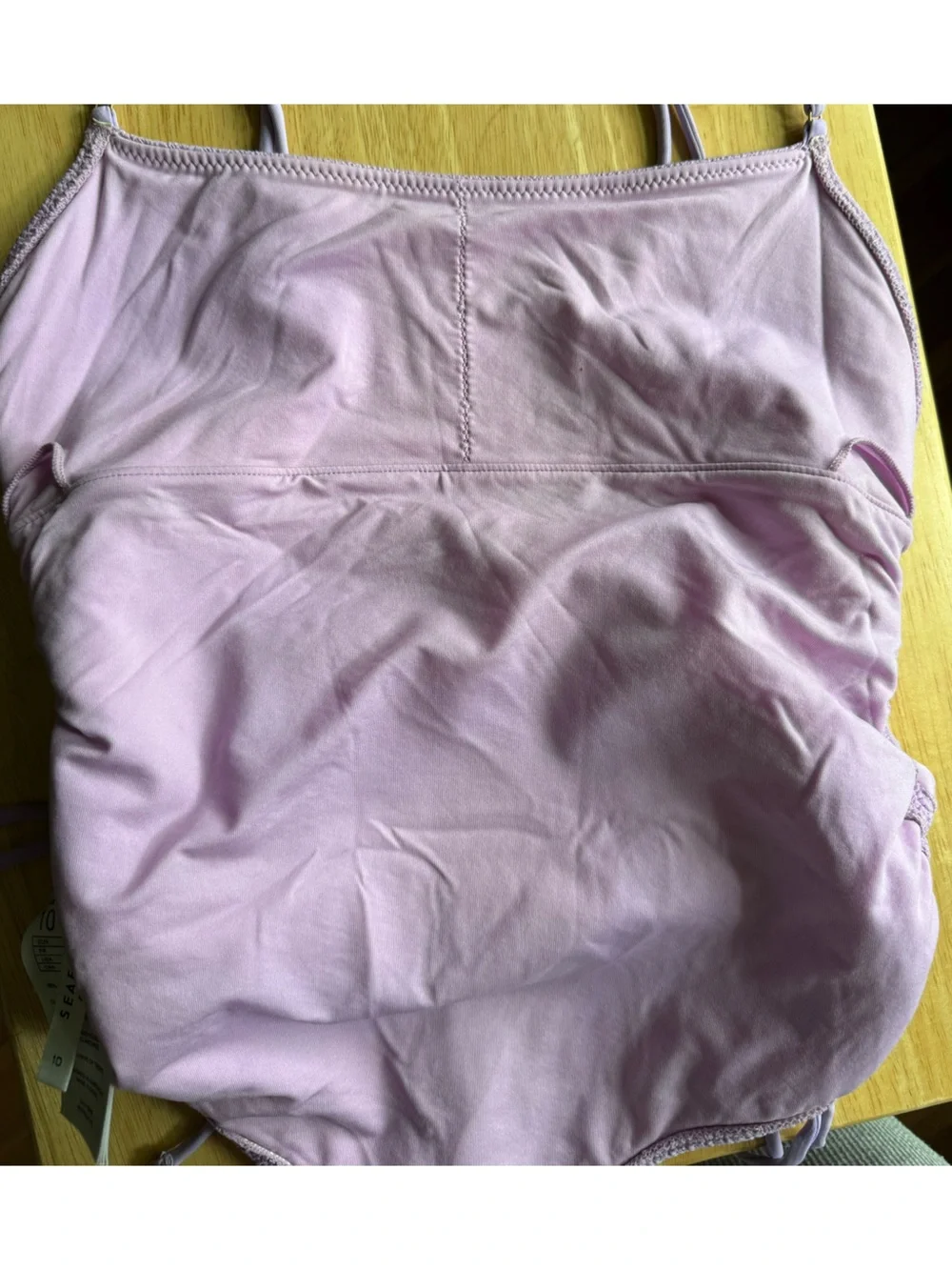 Women’s‎ Seafolly Australia Lilac Textured One-Piece Swimsuit size 6 USA